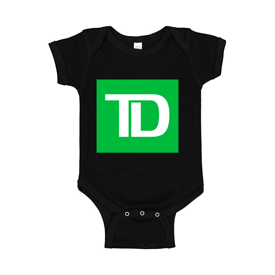 TD Bank Baby Romper Onesie - Black