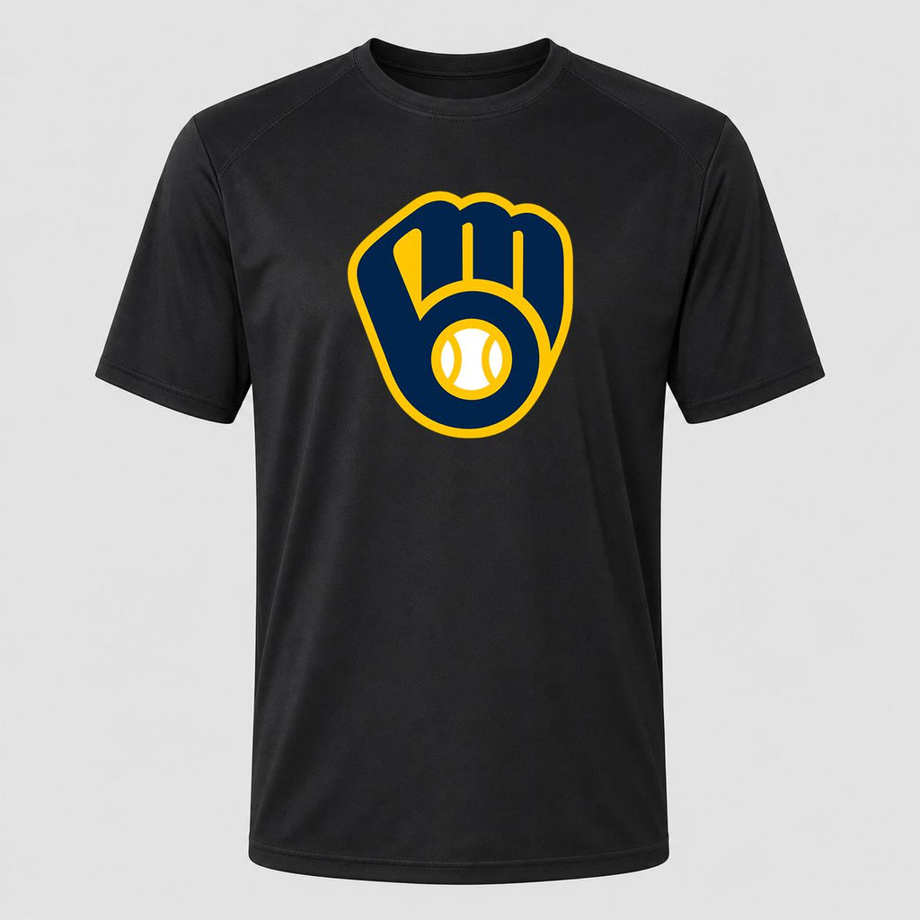 Men's Milwaukee Brewers Performance T-Shirt - Black