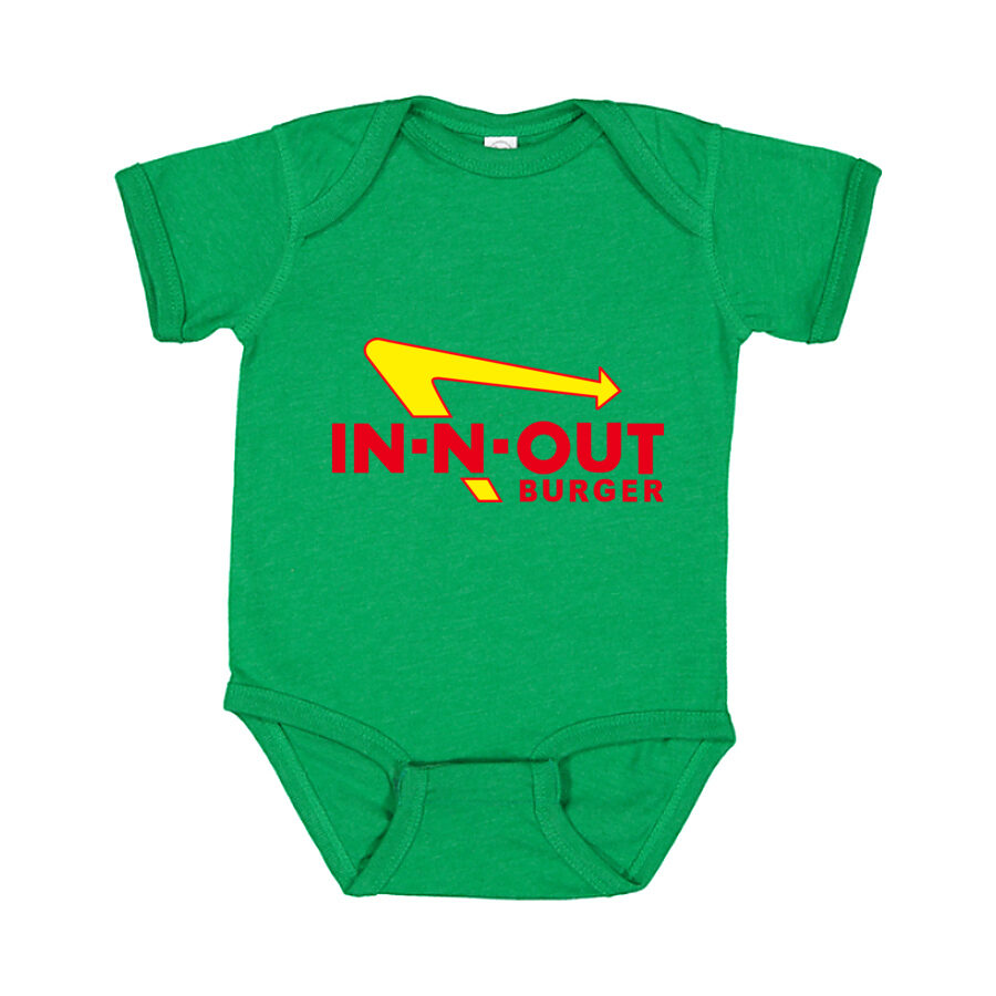 In-N-Out Burger Baby Romper Onesie - Green