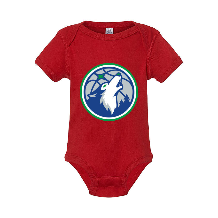 Minnesota Timberwolves Baby Romper Onesie - Red