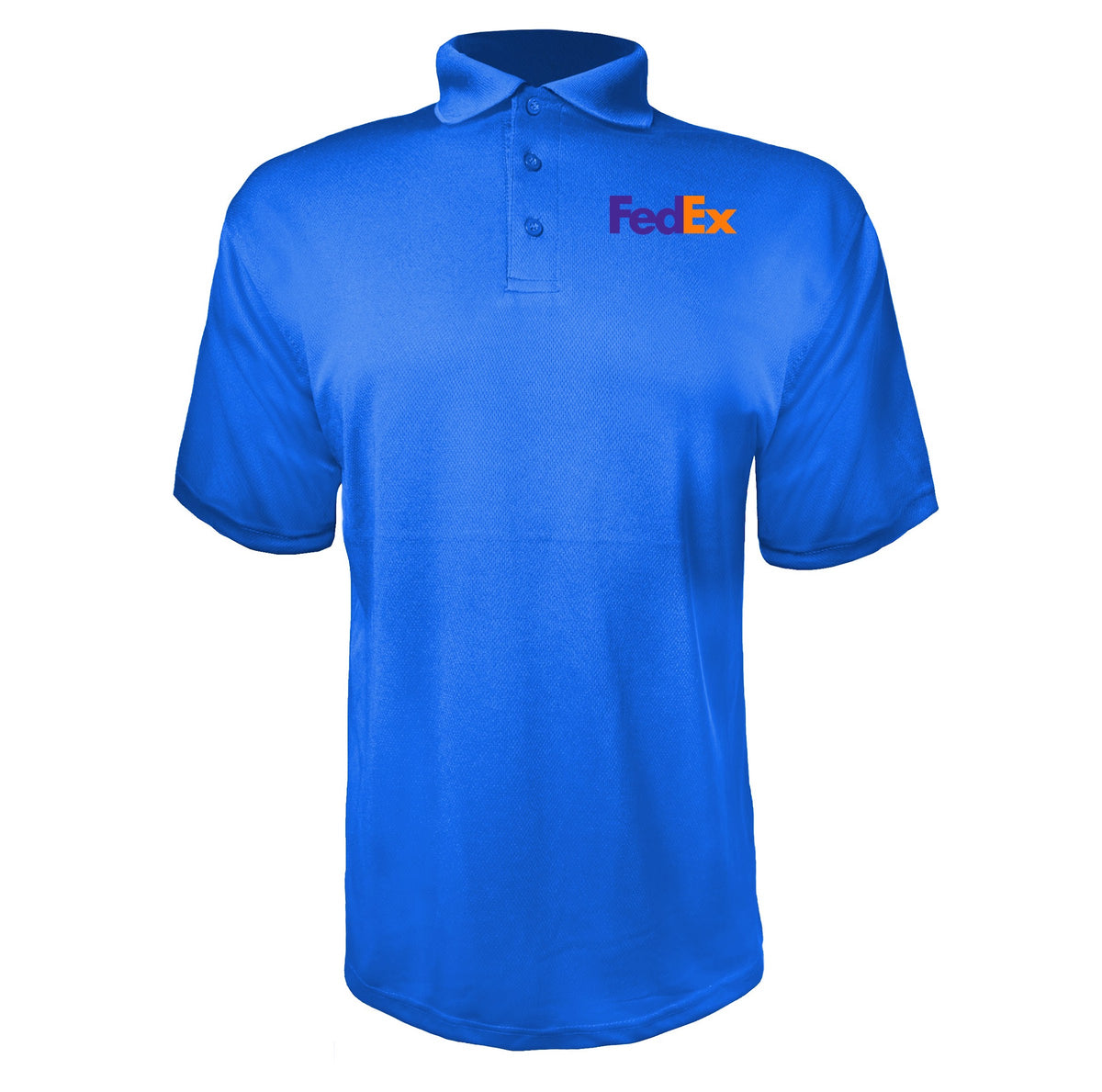 FedEx men's polyester polo in Blue