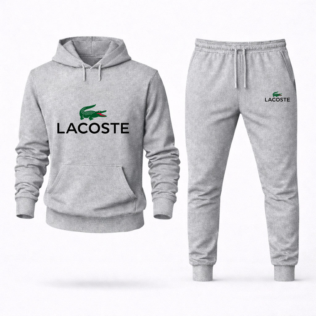 Lacoste Hoodie and Joggers Set - Grey