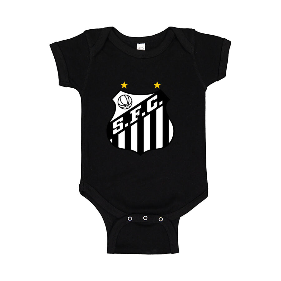 Santos FC Baby Romper Onesie - Black