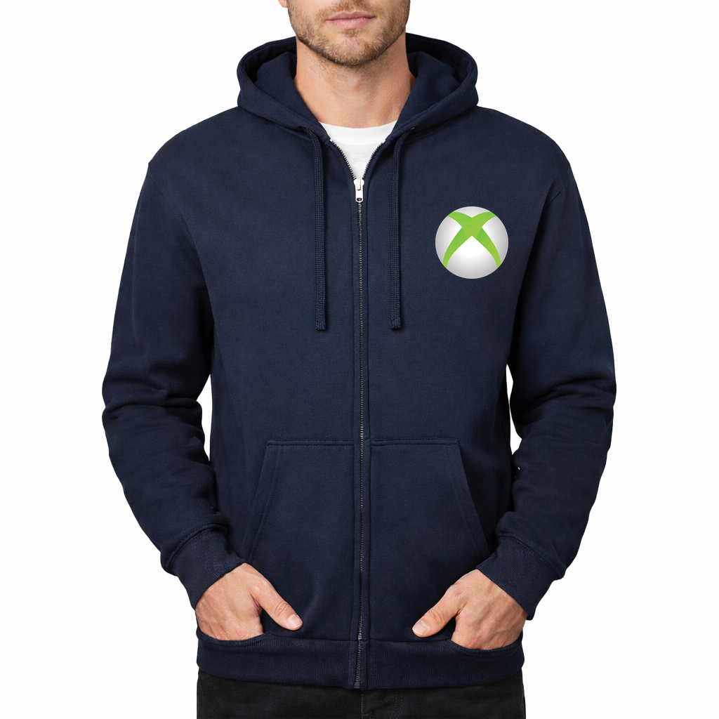 Xbox Gaming Zipper Hoodie - Navy