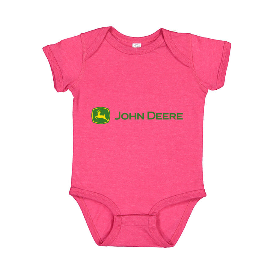 John Deere Baby Romper Onesie - Pink