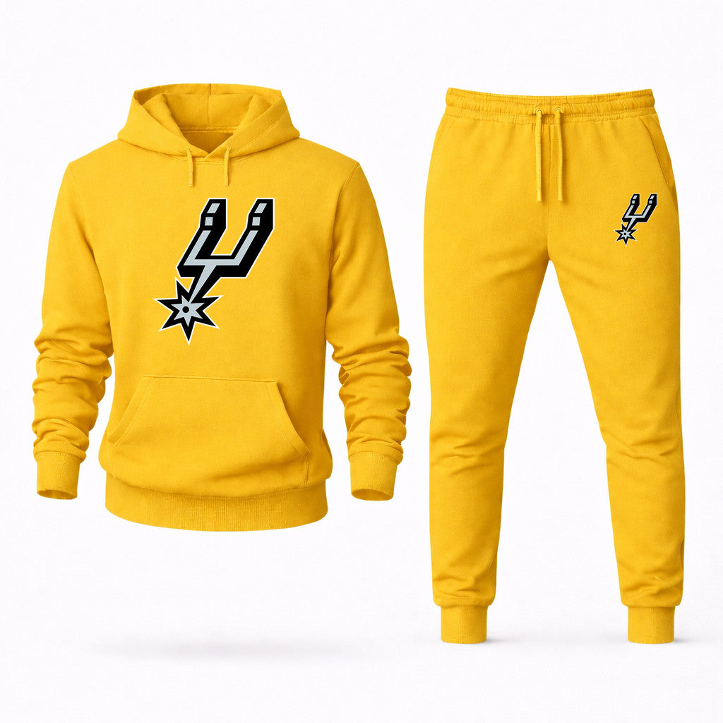 San Antonio Spurs Hoodie and Joggers Set - Yellow