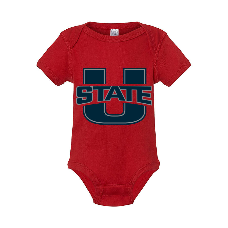 Utah State Aggies Baby Romper Onesie - Red
