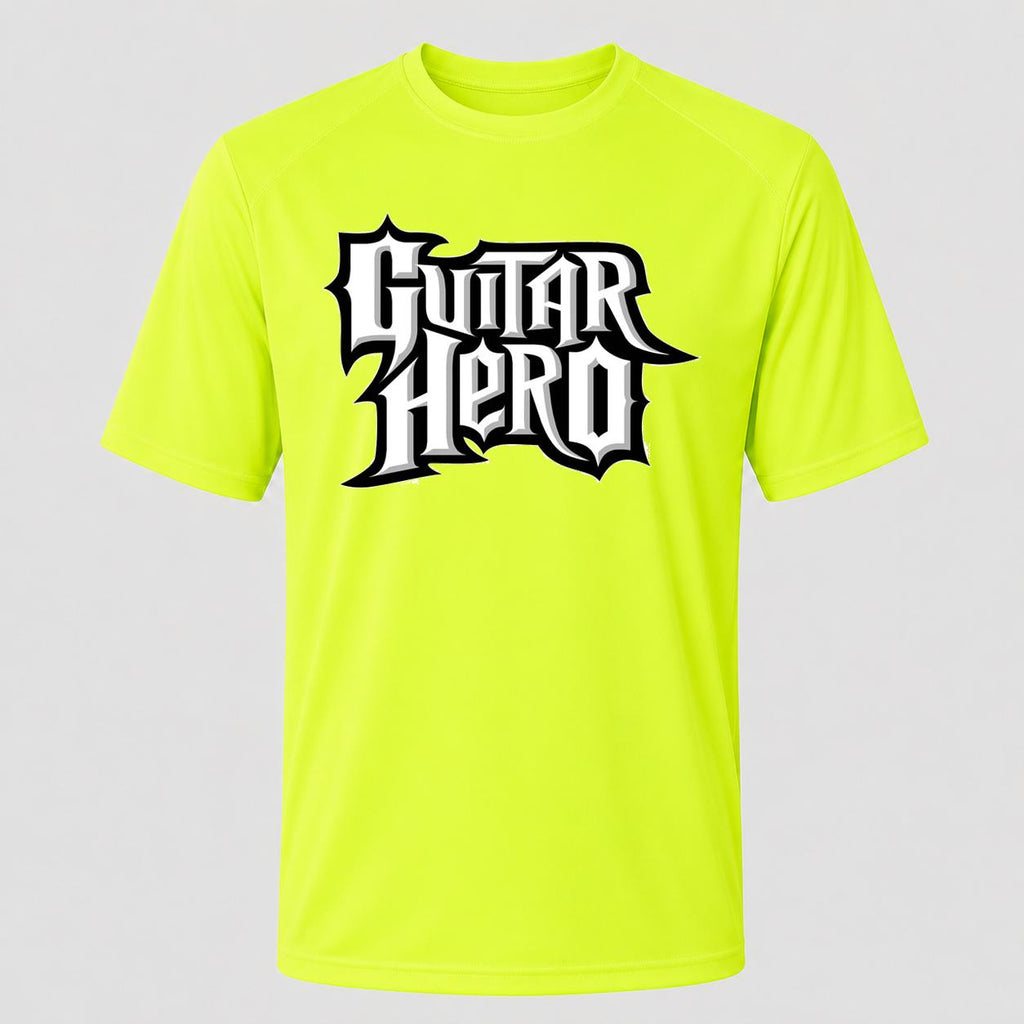 Men's Guitar Hero Performance T-Shirt - Safety Green