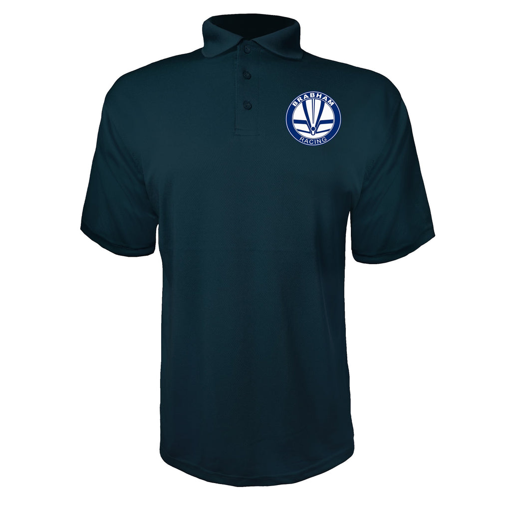 Brabham Racing Navy polyester polo
