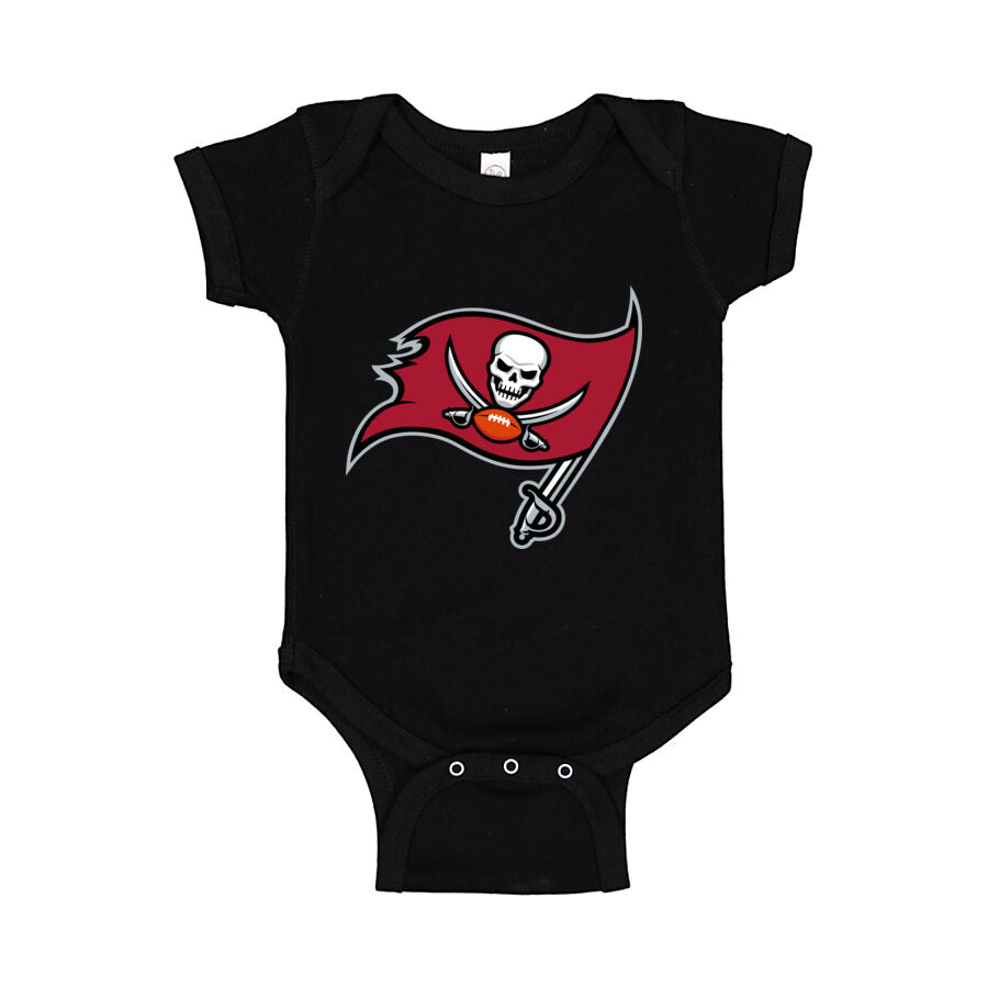 Tampa Bay Buccaneers Baby Romper Onesie - Black