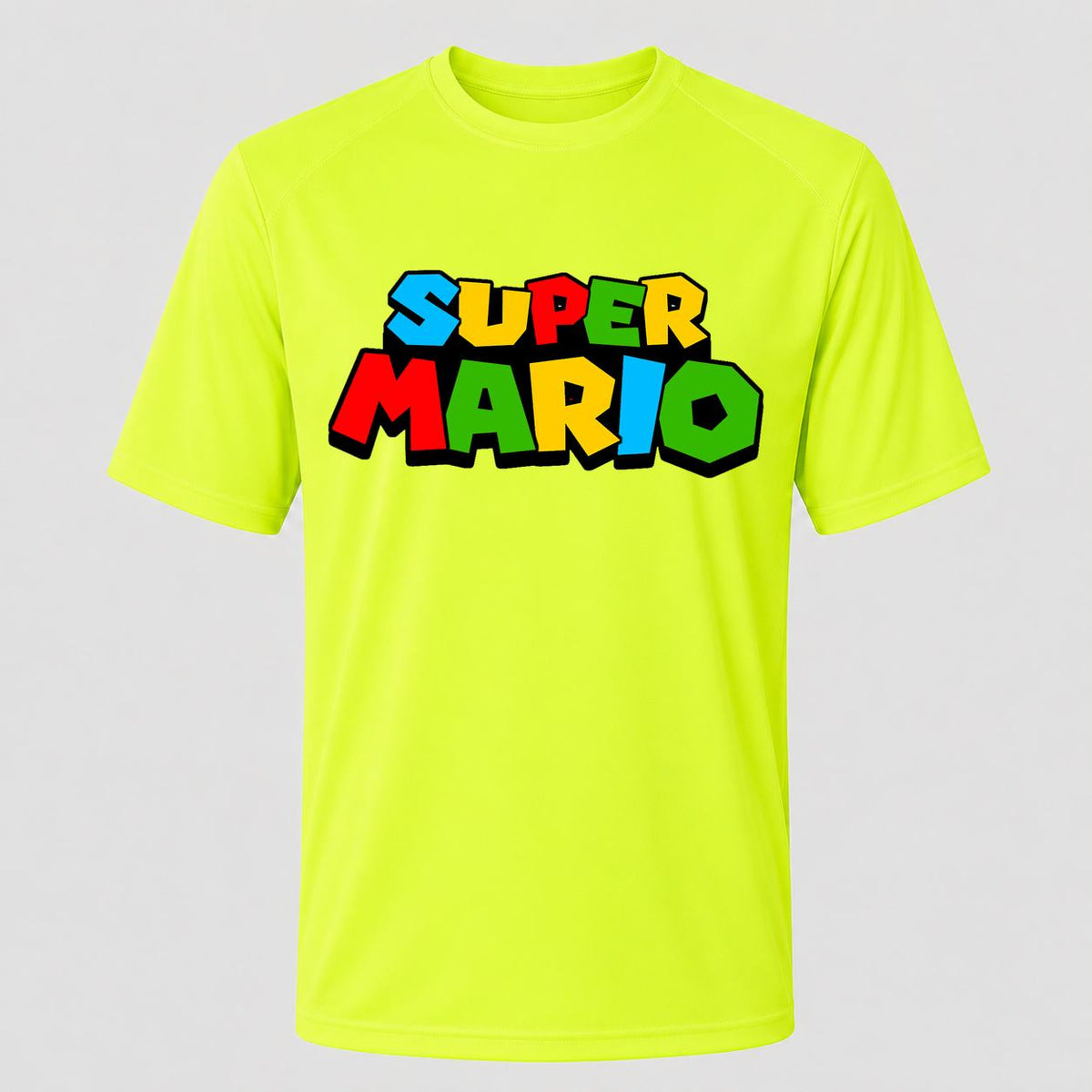 Men's Super Mario Performance T-Shirt - Safety Green