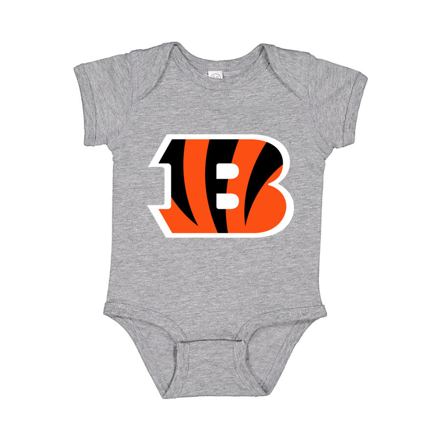 Cincinnati Bengals Baby Romper Onesie - Gray
