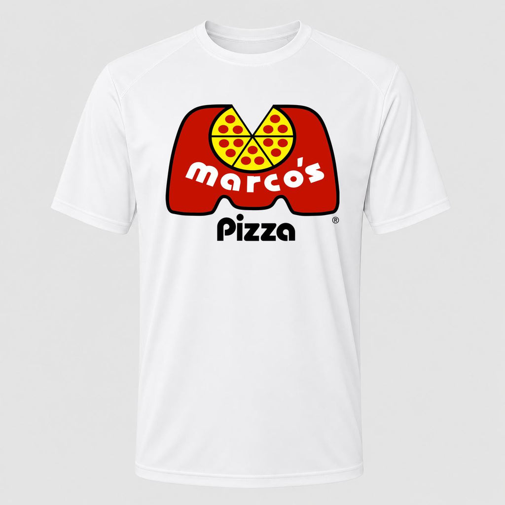 Men's Marcos Pizza Performance T-Shirt - White