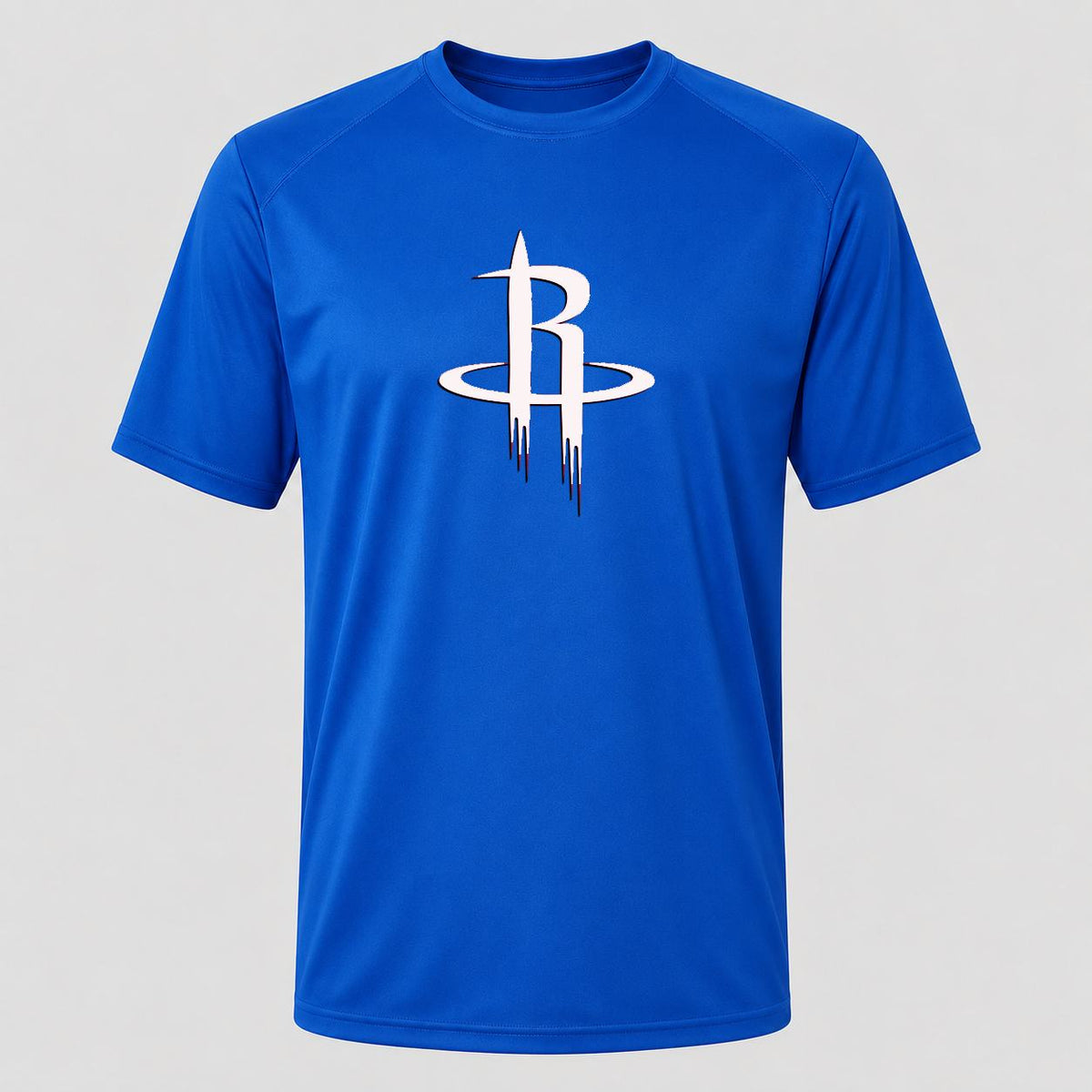 Men's Houston Rockets Army Green Performance T-Shirt - Royal Blue