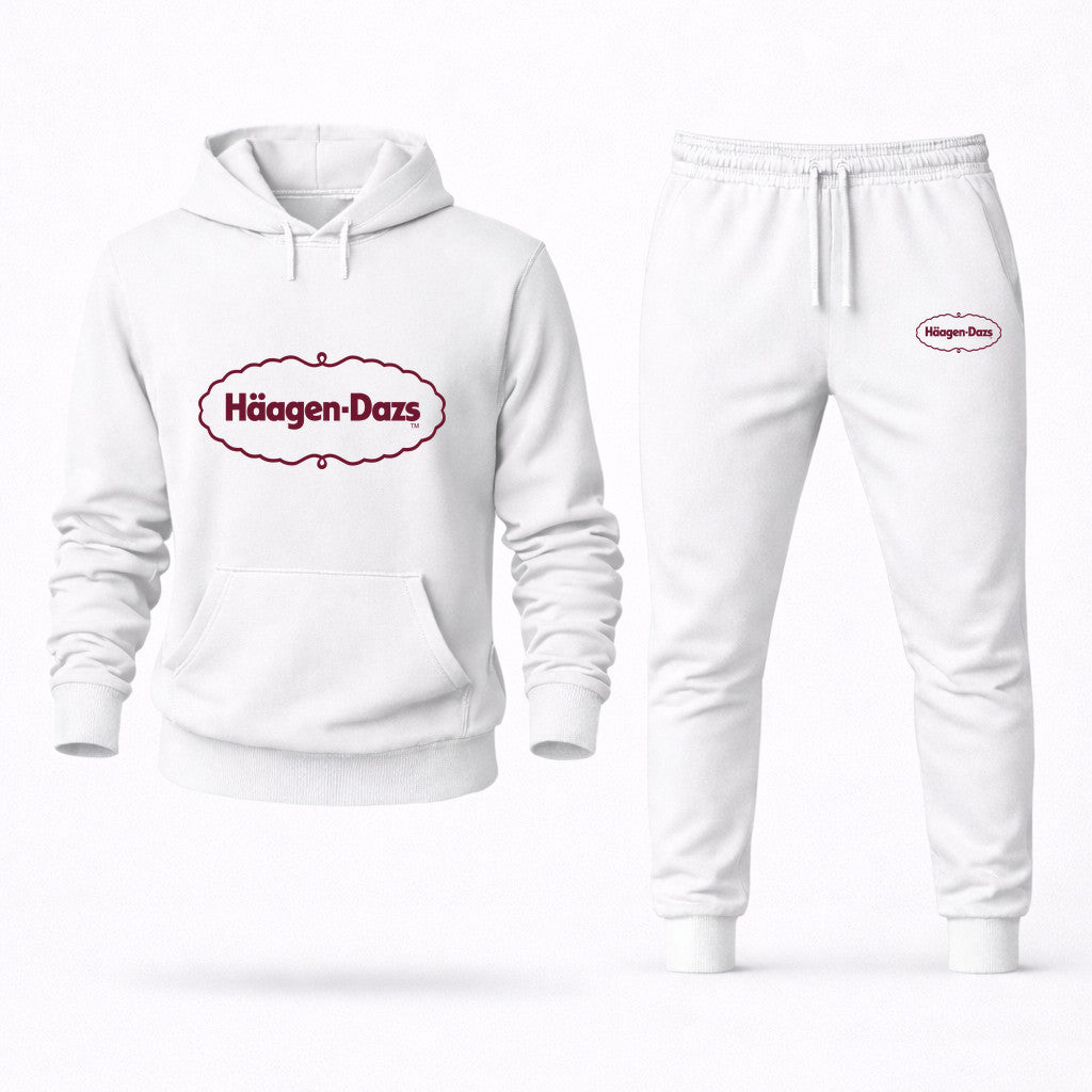 Häagen-Dazs Hoodie and Joggers Set - White