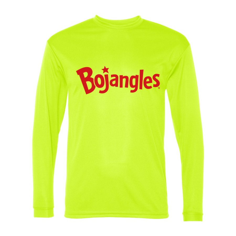 Men's Bojangles Polyester Long Sleeve T-Shirt - Safety Yellow
