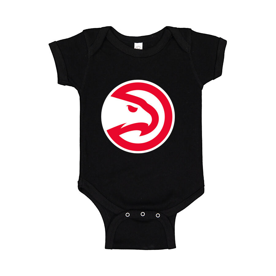 Atlanta Hawks Baby Romper Onesie - Black