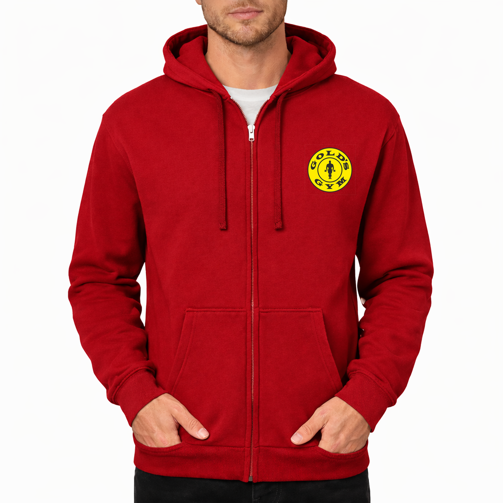 Gold's Gym Zipper Hoodie - Red