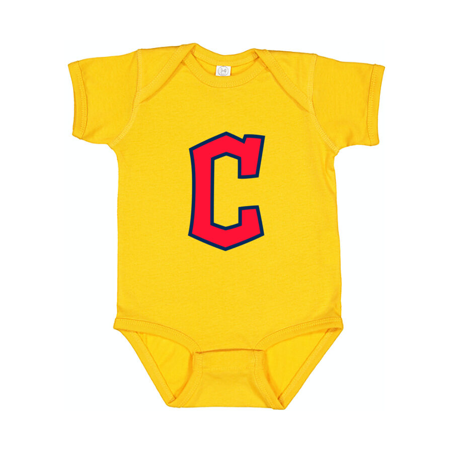 Cleveland Guardians Baby Romper Onesie - Yellow