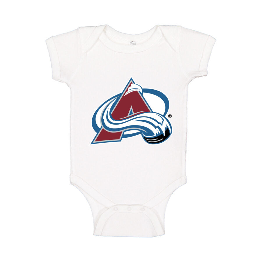Colorado Avalanche Baby Romper Onesie - White