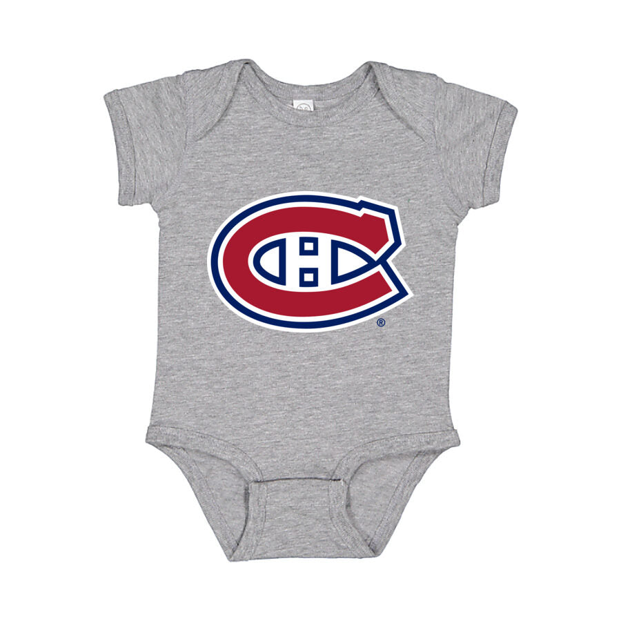 Montreal Canadiens Baby Romper Onesie - Gray