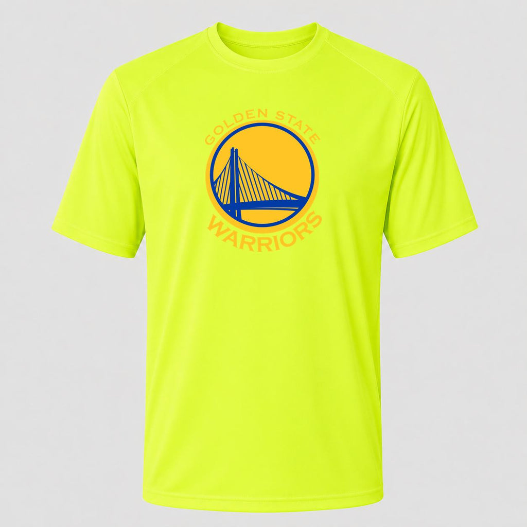 Men's Golden State Warriors Yellow Performance T-Shirt - Safety Green
