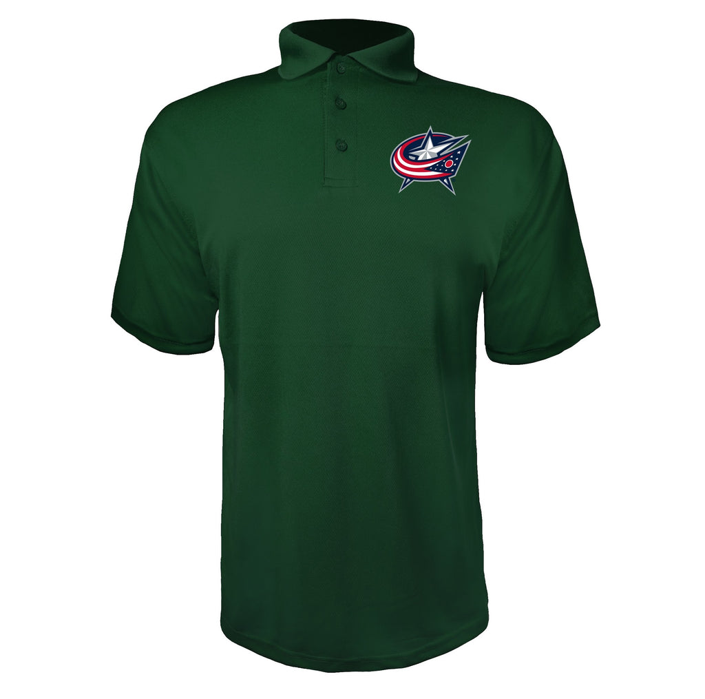 Columbus Blue Jackets Green polyester polo