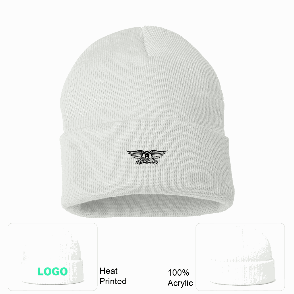 Aerosmith Beanie Hat - White
