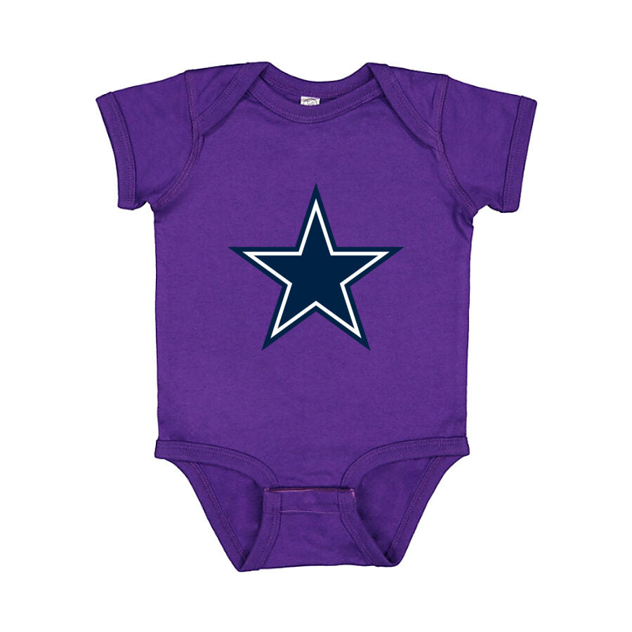 Dallas Cowboys Baby Romper Onesie - Purple