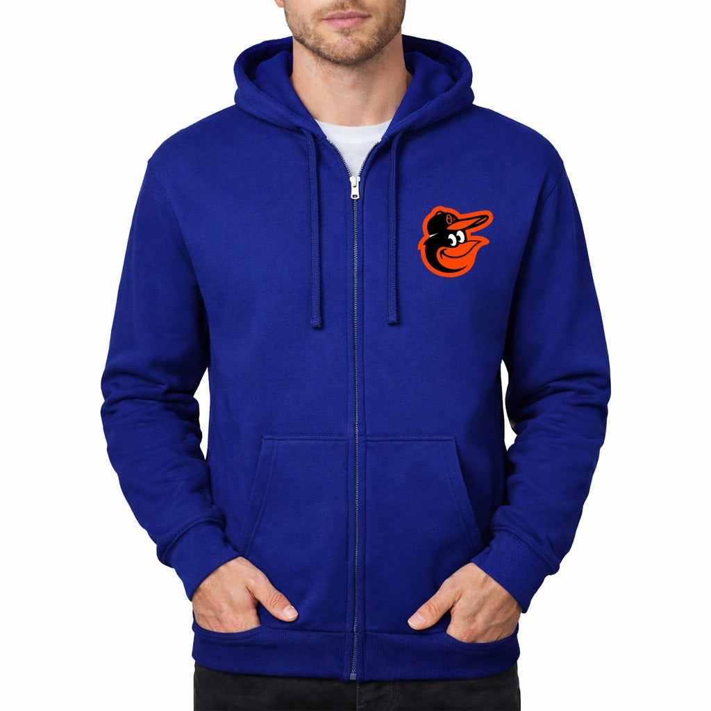 Men's Baltimore Orioles Zipper Hoodie - Blue