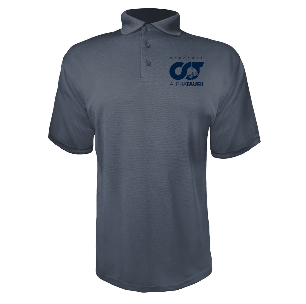 Scuderia AlphaTauri Charcoal polyester polo