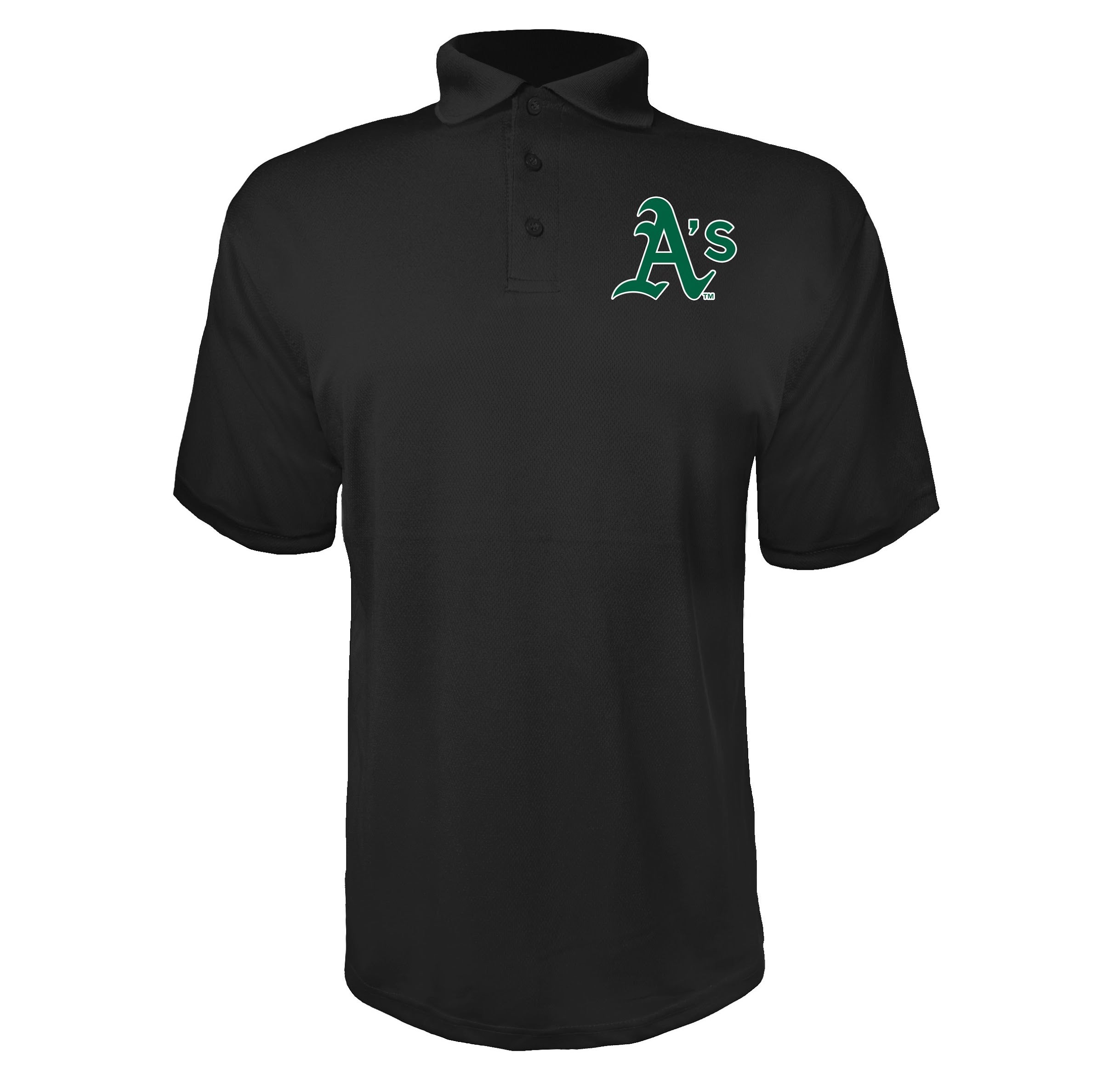 Oakland Athletics Black polyester polo