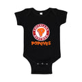 Popeyes Baby Romper Onesie - Black