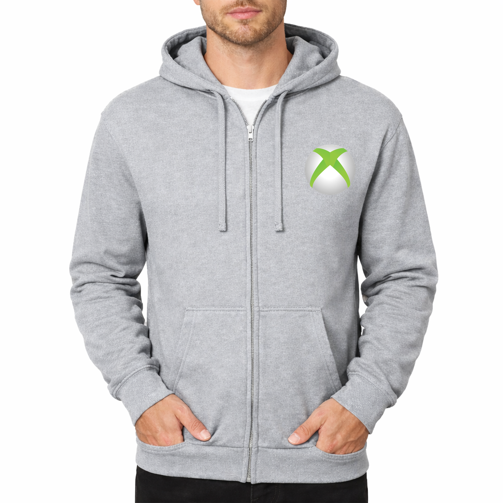 Xbox Gaming Zipper Hoodie - Grey