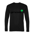 Men's Girl Scout Polyester Long Sleeve T-Shirt - Black