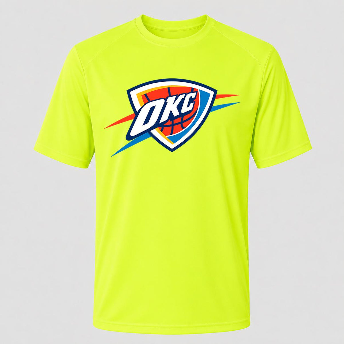 Men's Oklahoma City Thunder Performance T-Shirt - Safety Green