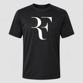 Men's Roger Federer White Performance T-Shirt - Black