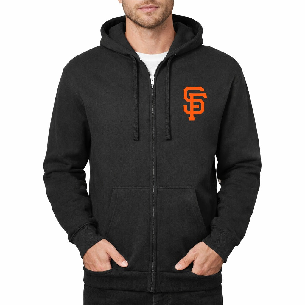 Men's San Francisco Giants Zipper Hoodie - Black