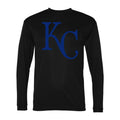 Men's Kansas City Royals Polyester Long Sleeve T-Shirt - Black