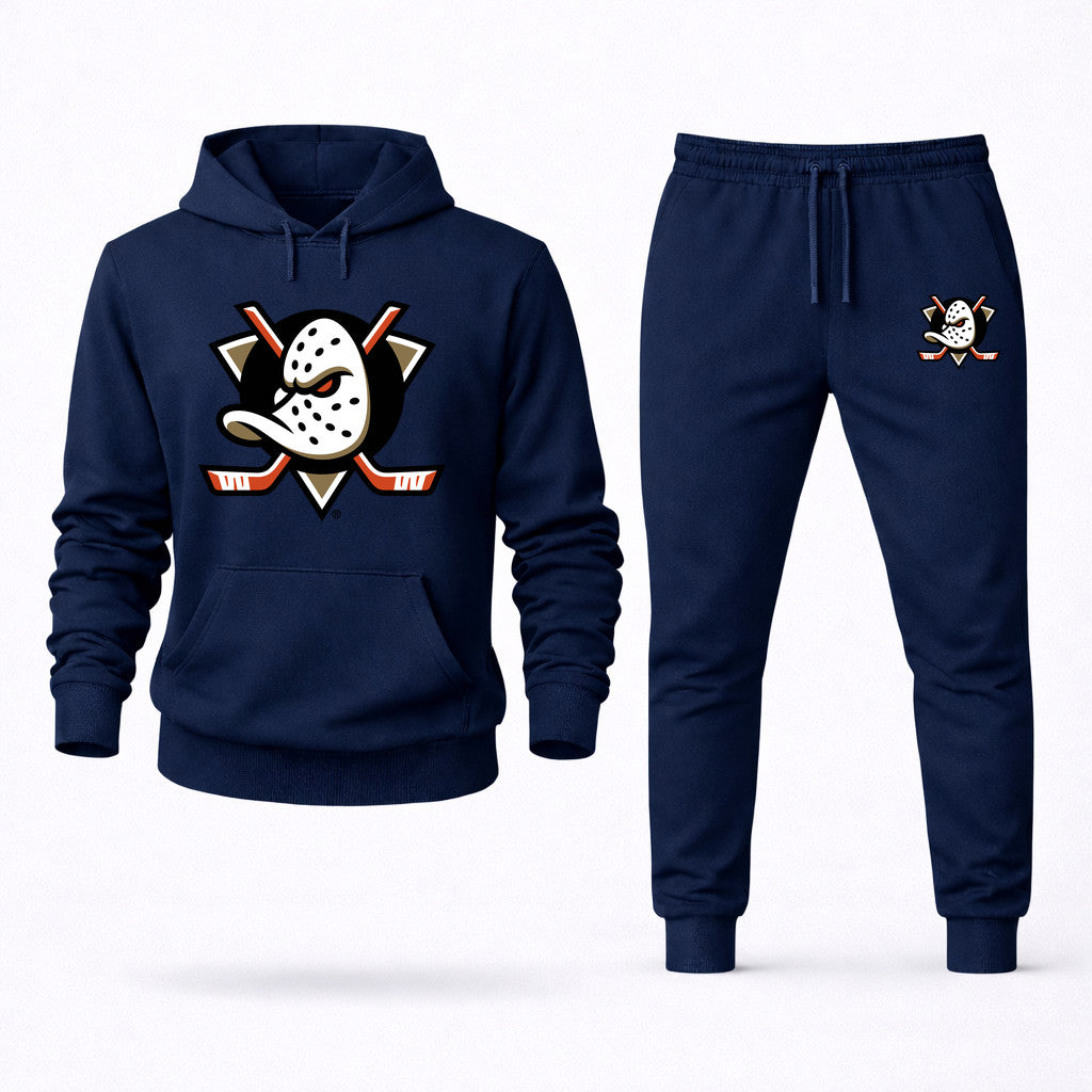 Anaheim Ducks Hoodie and Joggers Set - Navy