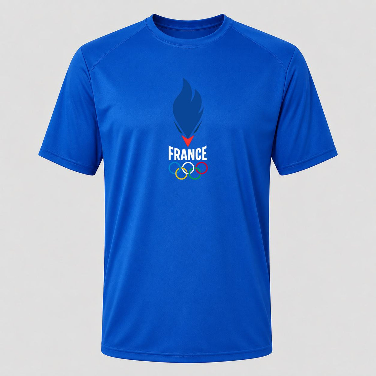 Men's France 2024 White Performance T-Shirt - Royal Blue