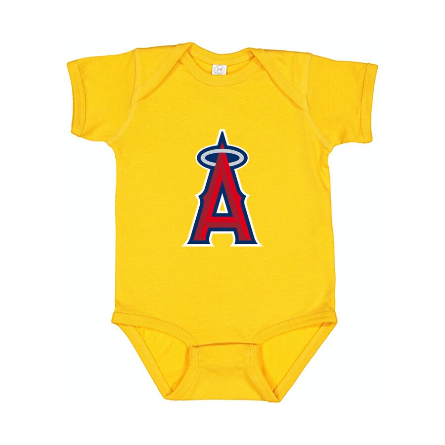Los Angeles Angels Baby Romper Onesie - Yellow