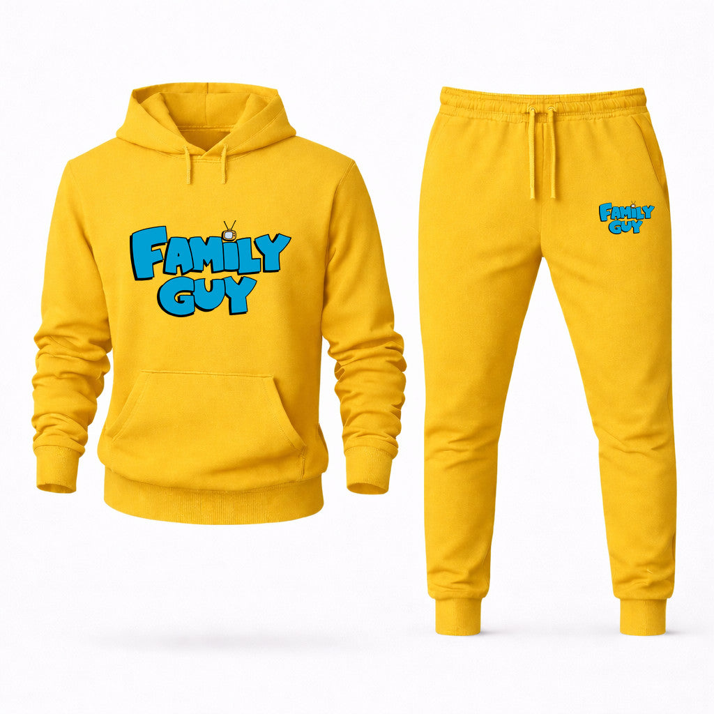 Family Guy Hoodie and Joggers Set - Yellow
