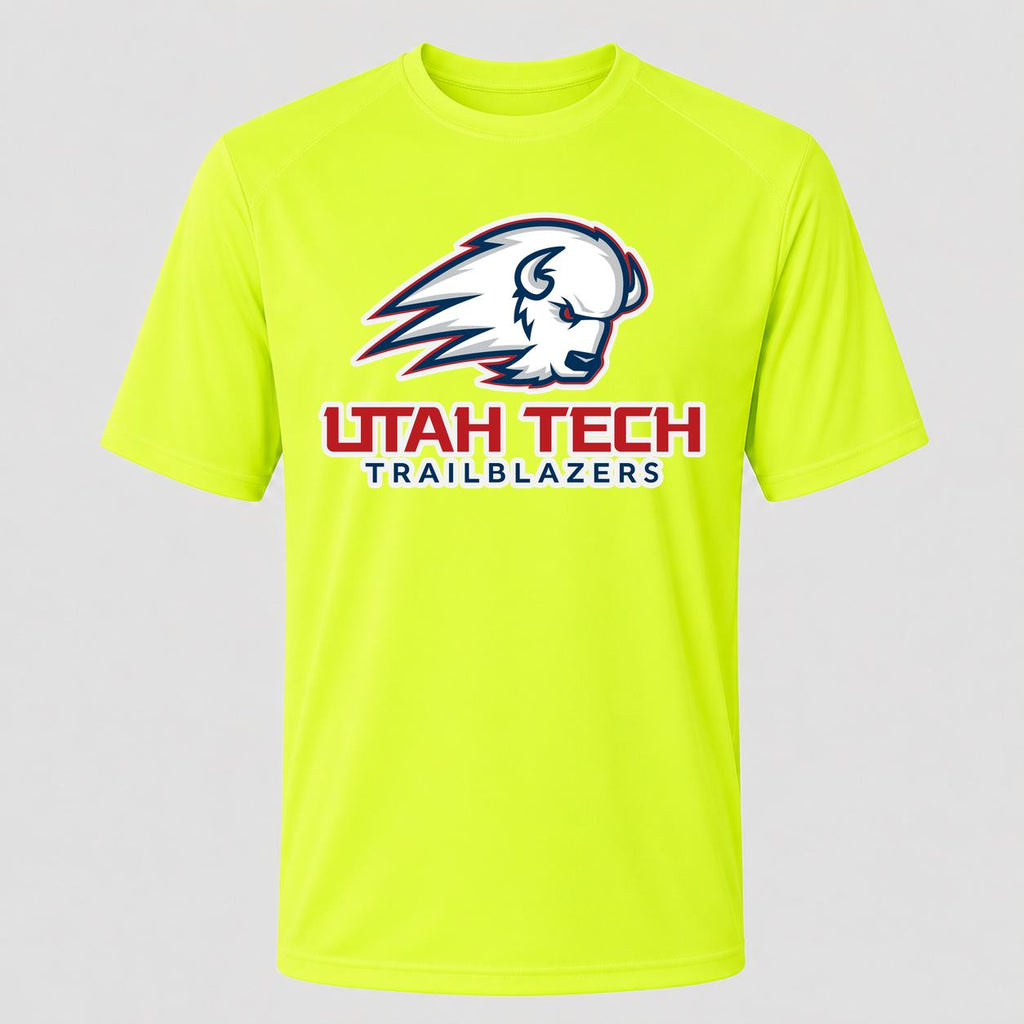 Men's Utah Tech Trailblazers Performance T-Shirt - Safety Green