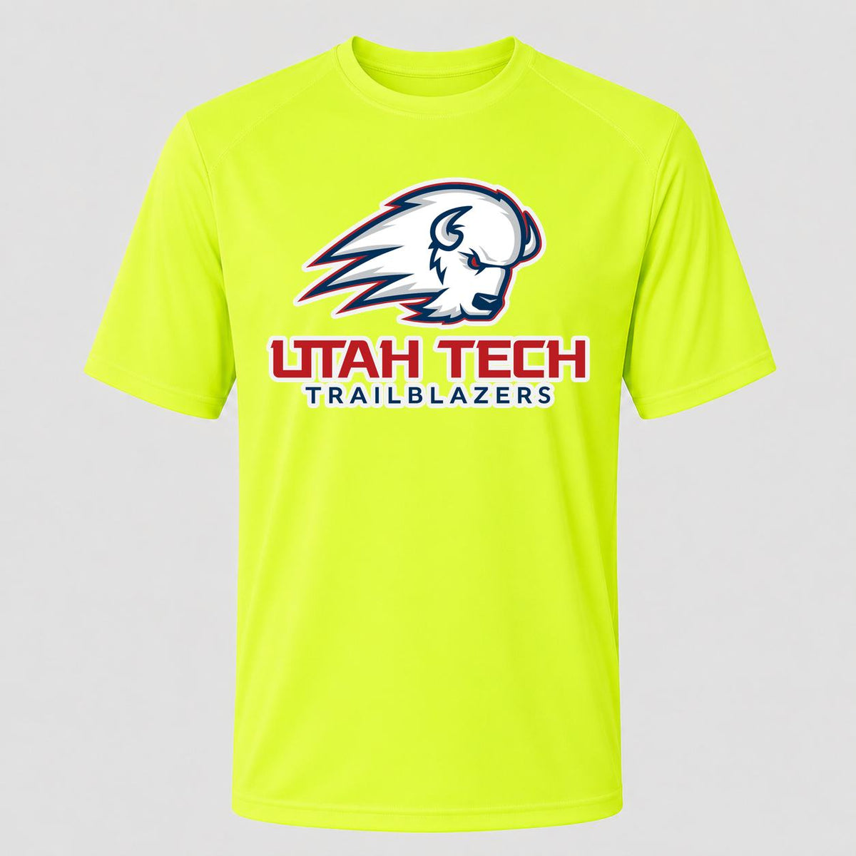 Men's Utah Tech Trailblazers Performance T-Shirt - Safety Green
