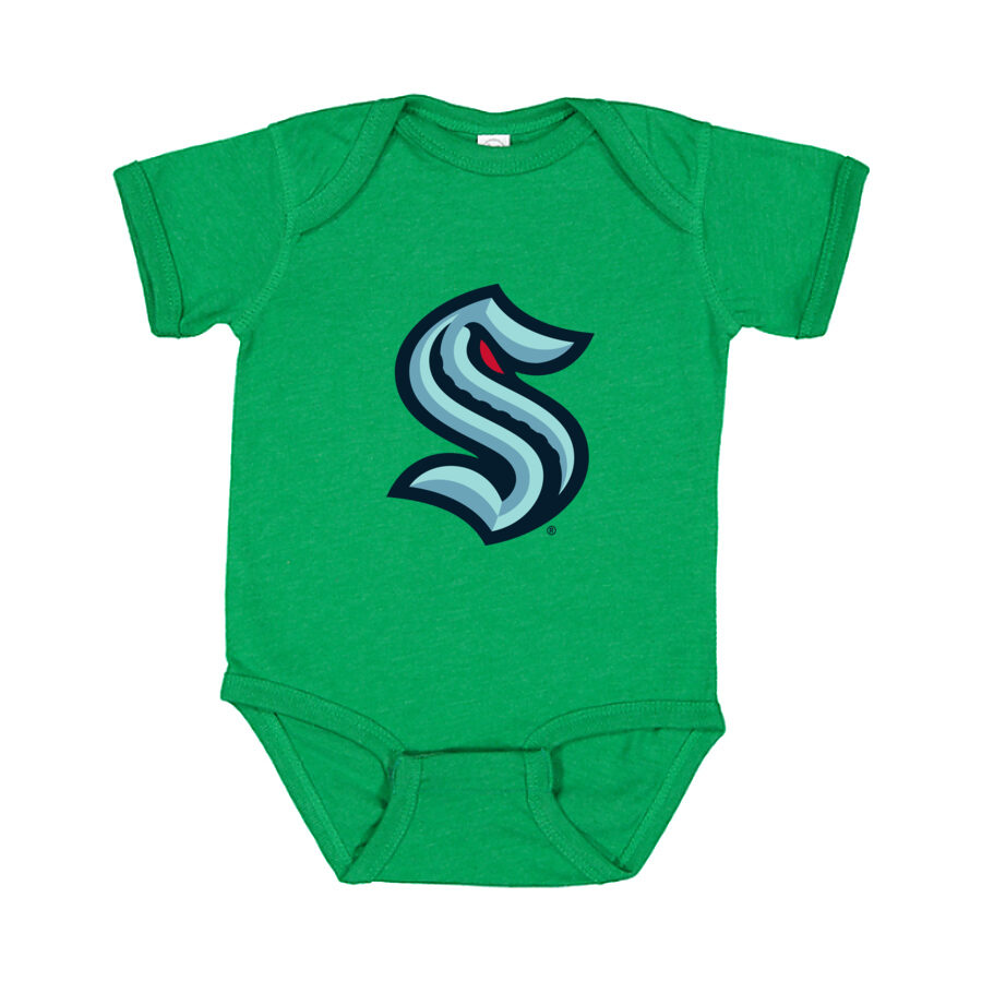 Seattle Kraken Baby Romper Onesie - Green