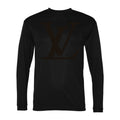 Men's Louis Vuitton Polyester Long Sleeve T-Shirt - Black
