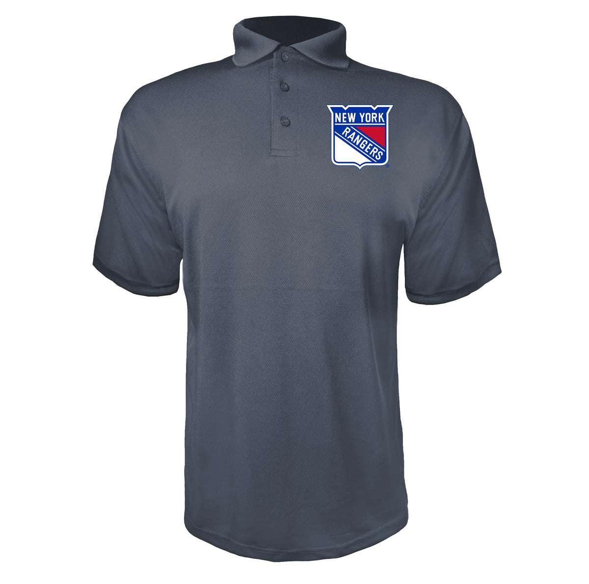 New York Rangers Charcoal polyester polo