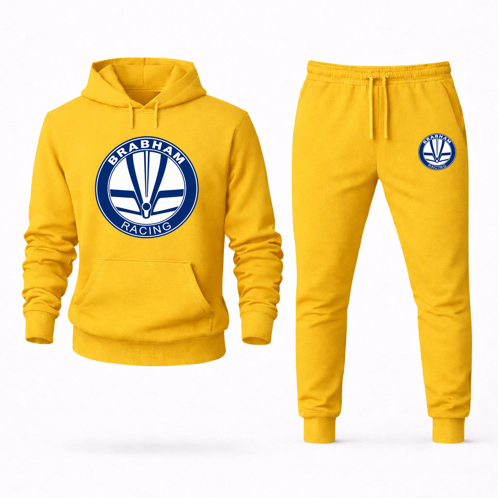 Brabham Racing Hoodie and Joggers Set - Yellow