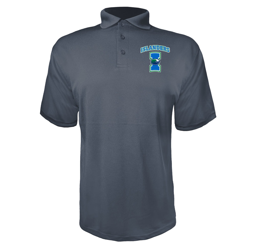 Texas AM CC Islanders Charcoal polyester polo